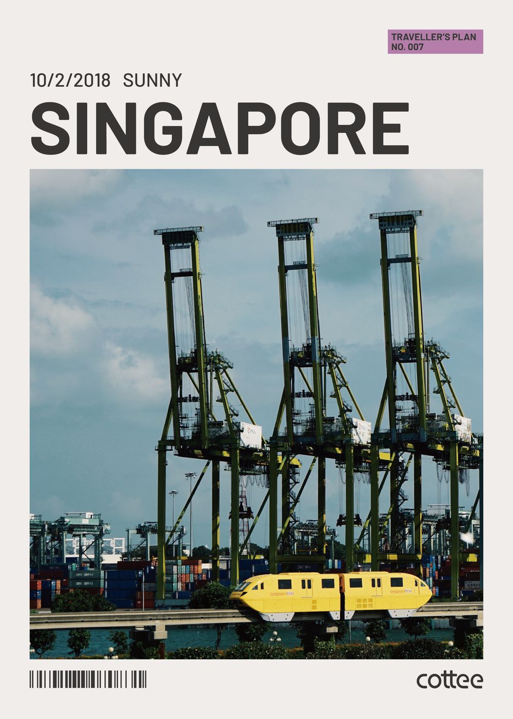 Carte de voyage Cottee : Singapore