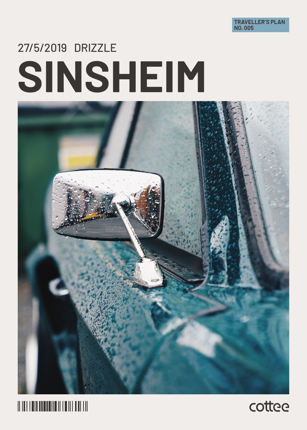Carte de voyage Cottee : Sinsheim