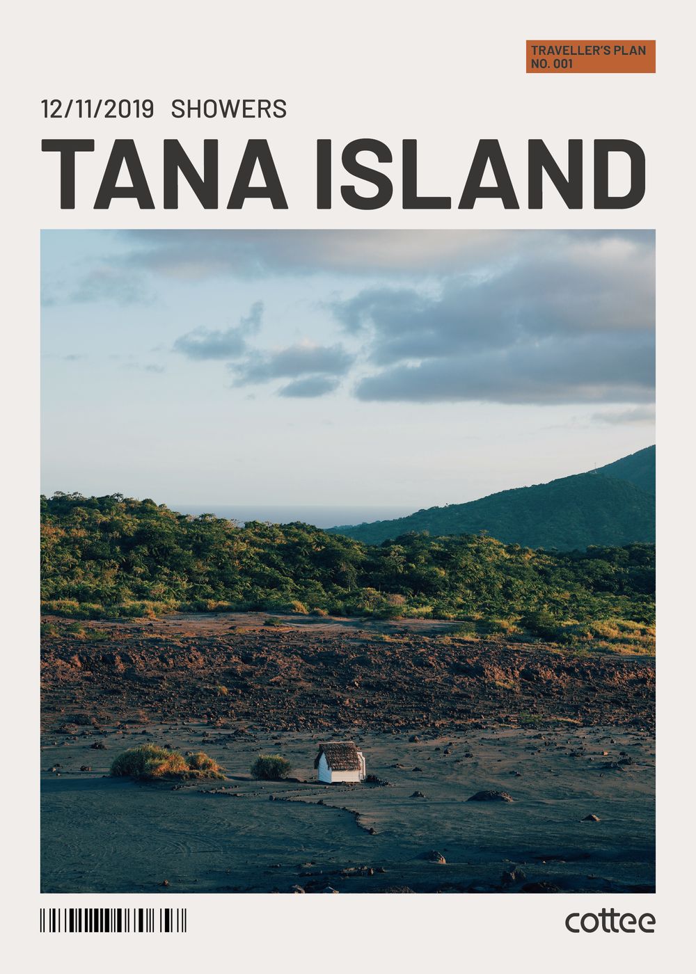 Carte de voyage Cottee : Tana Island